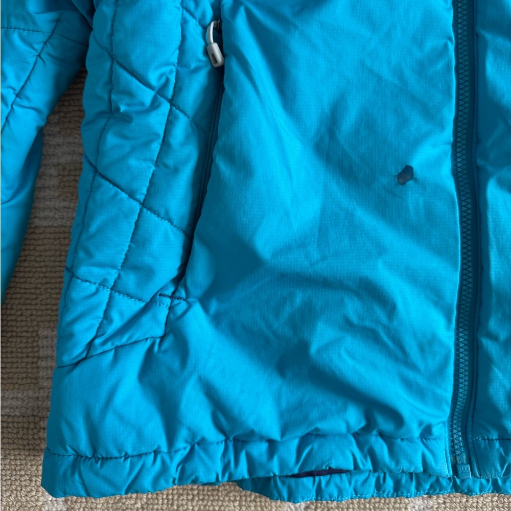 Patagonia Packable Puffer Jacket Outdoor Gorpcore Hiking Travel Turquoise Blue M - Picture 11 of 13